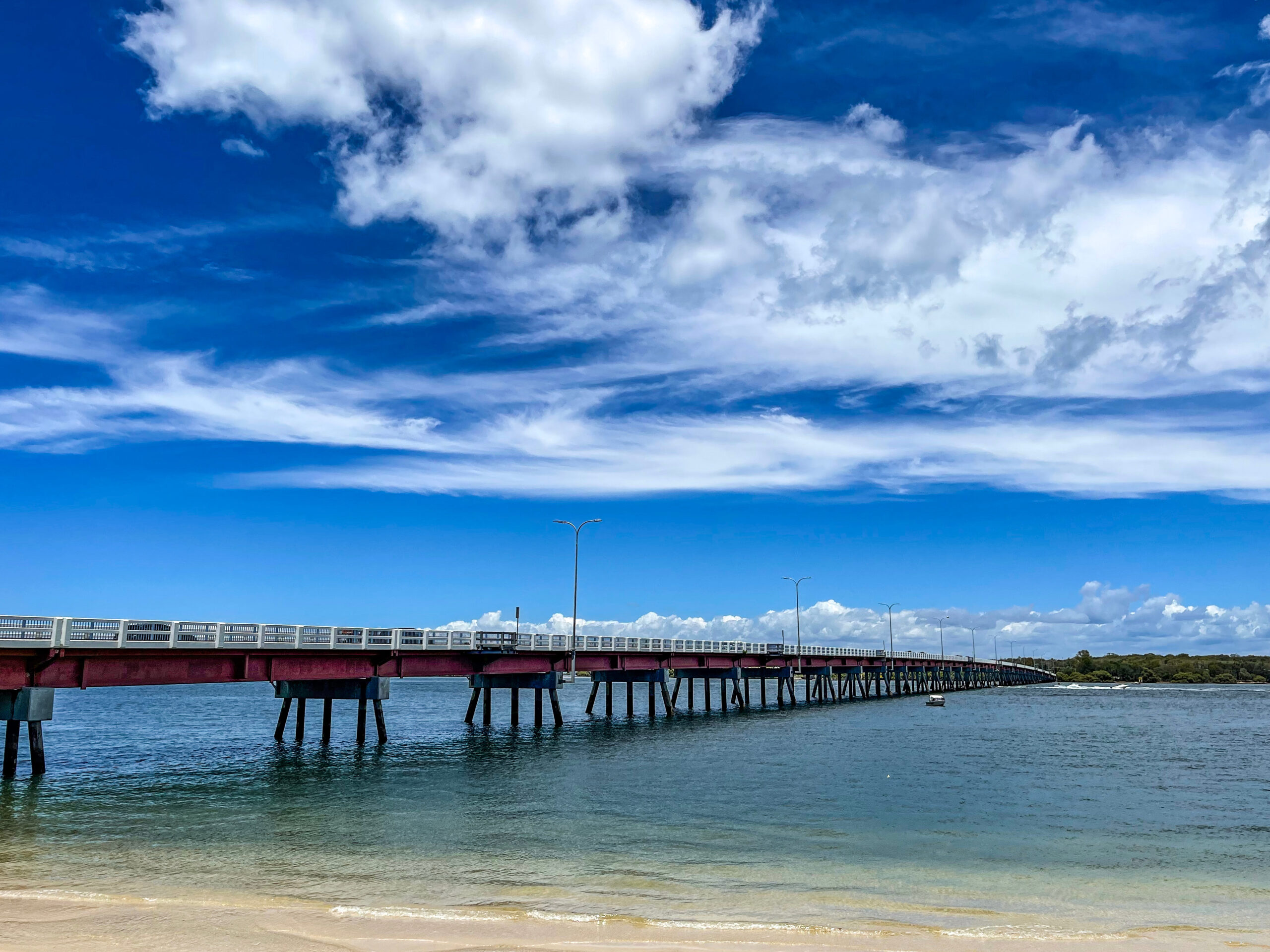 Bribie Island Bridge over the Pumicestone Passage Bribie Island service area