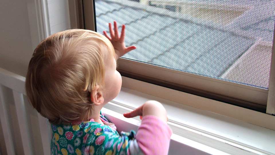 Kids fallsafe window screens